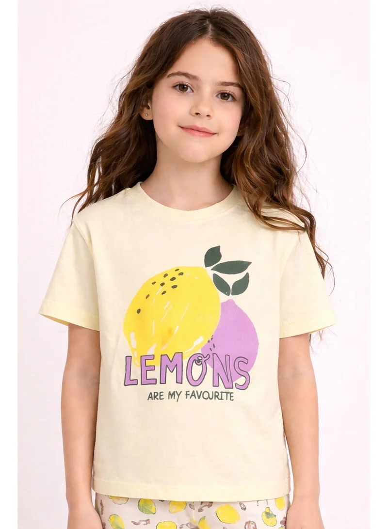 Victor And Jane Pink/Yellow Girls’ Multipack (2 Pack) – Graphic T-Shirts & Leggings Set (Basic Fit) for Women | Best Price UAE